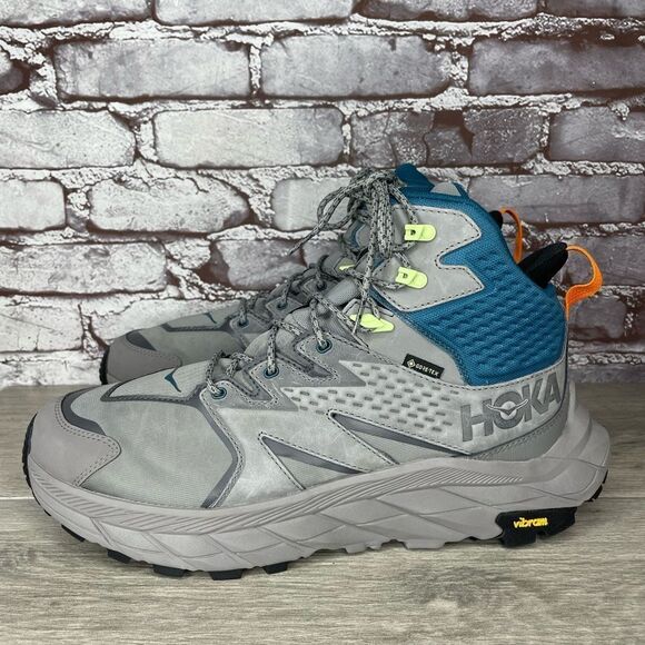 COPY - COPY - Hoka One Anacapa Mid GTX Gray Blue Hiking Boots 1122018-SBCRL Men… - Picture 10 of 16